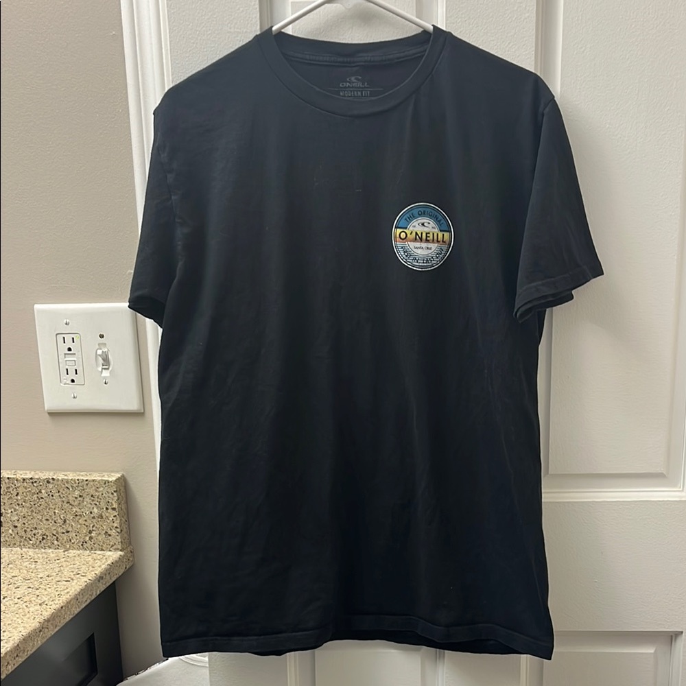 O'Neill Black Short Sleeve Tee with Scenic Logo
